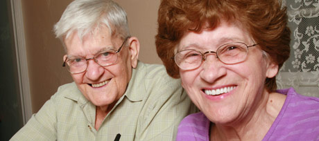 elderly couple